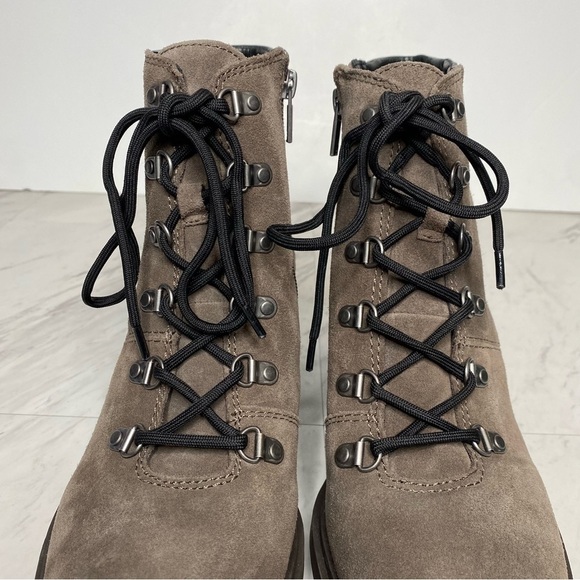 New! Lucky Brand Dareek Lace Up Combat Bootie 9 1/2 M - Picture 10 of 14